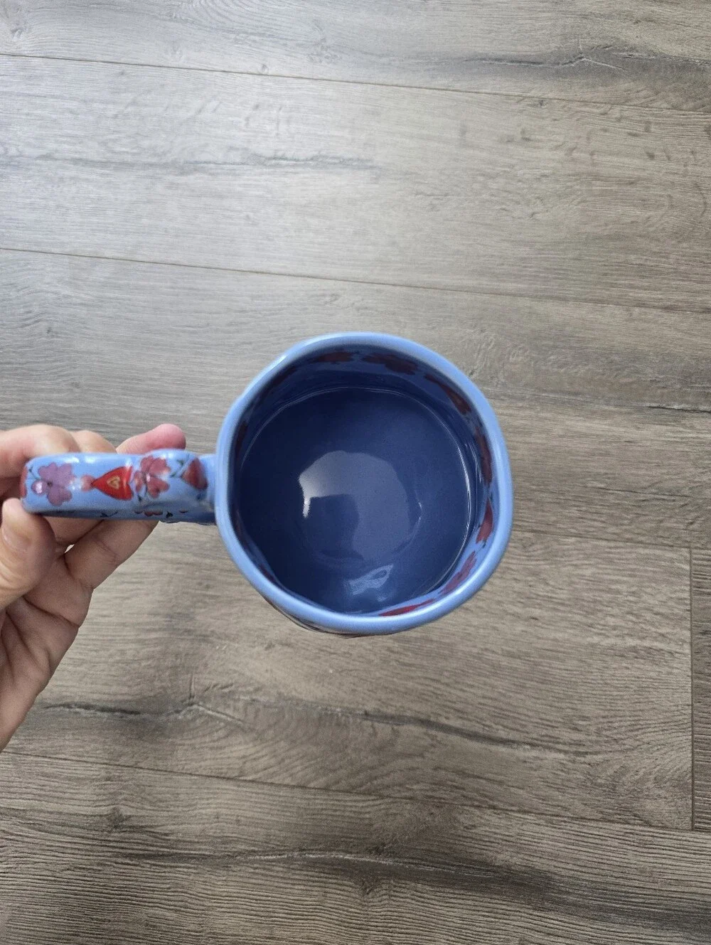 Anthropologie x The Mud Fairy Blooming Hearts Stoneware Mug Collectible